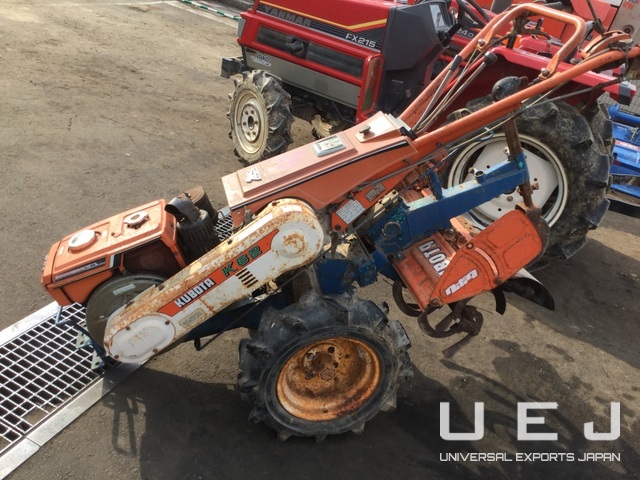 HAND TILLER KUBOTA K62/E60K ( 耕運機（ディーゼルエンジン） Kubota ) || UEJ Co. Ltd. ||  福岡で重機・トラクター買取はお任せください